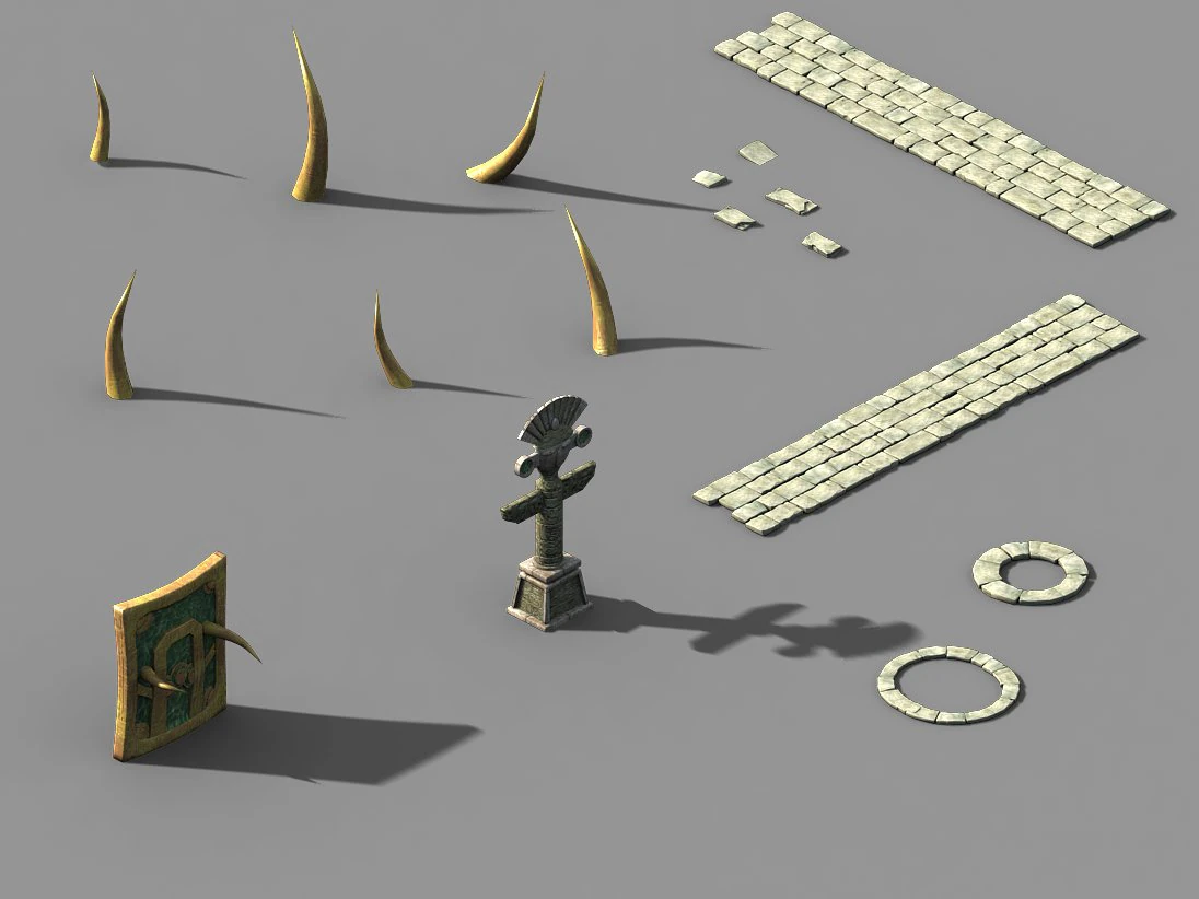 huaguoshan camp-props 3D Model .c4d .max .obj .3ds .fbx .stl .blend