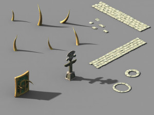 huaguoshan camp-props 3D Model