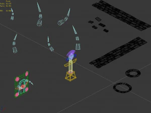 huaguoshan camp-props 3D Model