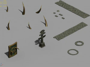 huaguoshan camp-props 3D Model