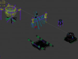 brazier-drum-weapon-food 3D Model