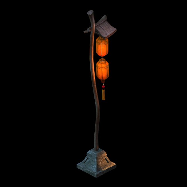 street market-street light 36 3D Model .c4d .max .obj .3ds .fbx .stl .blend 