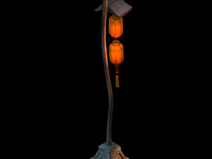 street market-street light 36 3D Model