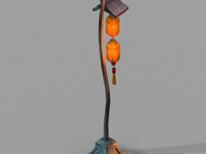 street market-street light 36 3D Model