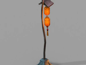 street market-street light 36 3D Model
