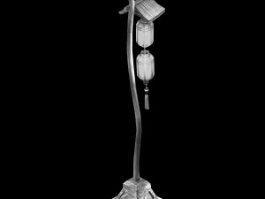 street market-street light 36 3D Model