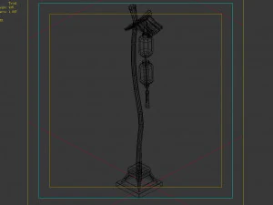street market-street light 36 3D Model