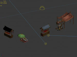 street-vendor-concentric knot props 01 3D Model