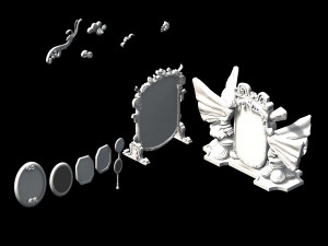 mirror-stone mirror 3D Модель