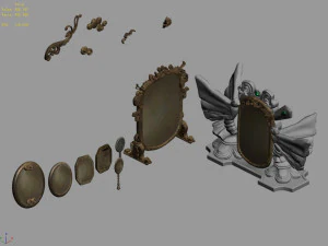 spiegelstenen spiegel 3D Model