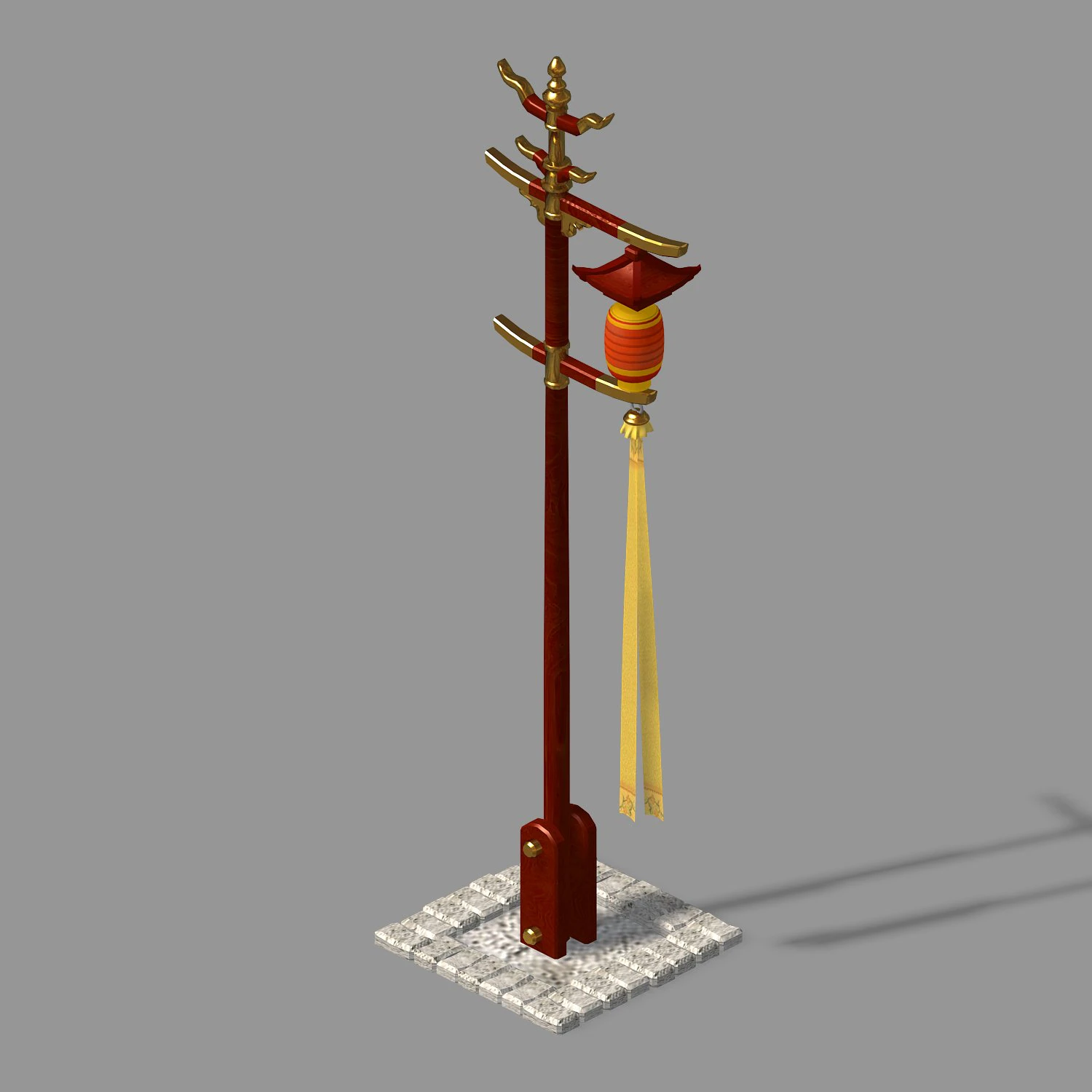 street light-lighting-light-xia bing 3D Model .c4d .max .obj .3ds .fbx .stl .blend 