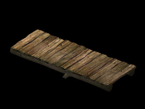 wooden bridge 19 3D Model
