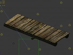 wooden bridge 19 3D Model