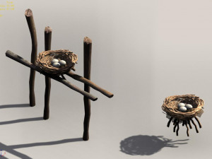 birds nest 0157 3D Model