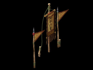 monkey king-flag 12 3D 模型