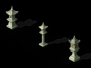 qin qiong mansion-light 3D 模型