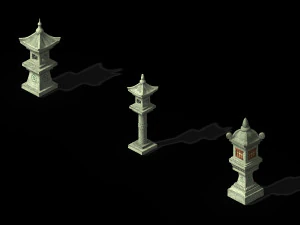 qin qiong mansion-light 3D Model
