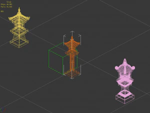 qin qiong mansion-light 3D Model