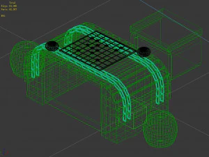 qin qiong mansion-chess table 3D Model