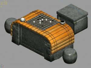 qin qiong mansion-chess table 3D Model