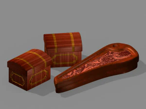 ящик для фортепиано 12 3D Модель