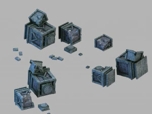 чумной болотный сломанный столб 3D Модель