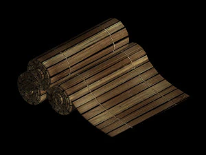 ancient-history-book-bamboo slip 01 3D Model
