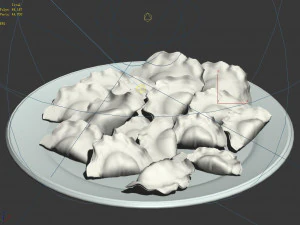 chinese food-dumplings 3D Model