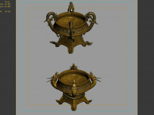center incense burner-brazier 06 3D 模型