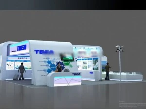 sergi alanı 12x12 3dmax2009 3D Model