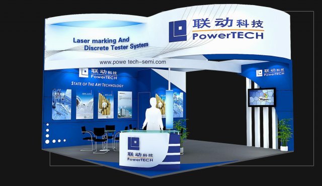 exhibition booth area 6x6 3dmax2009 Modelo 3D .c4d .max .obj .3ds .fbx .stl .blend 