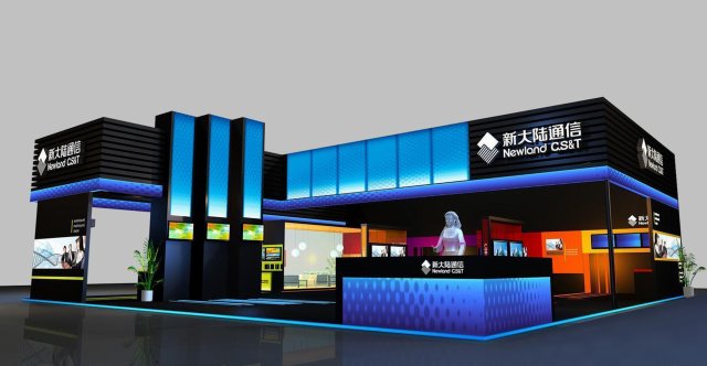 exhibition booth area 14x14 3dmax2009 Modelo 3D .c4d .max .obj .3ds .fbx .stl .blend 