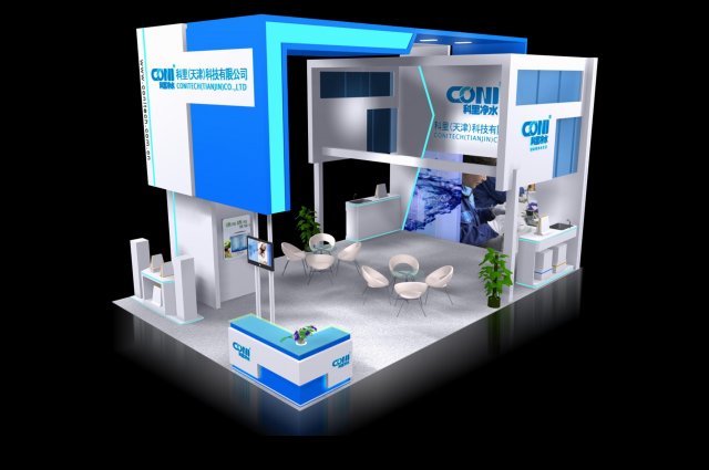 exhibition booth area 9x6 3dmax2009 3D 模型 .c4d .max .obj .3ds .fbx .stl .blend 
