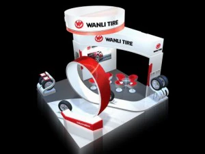 area stand espositivo 6x6 3dmax2009 Modello 3D