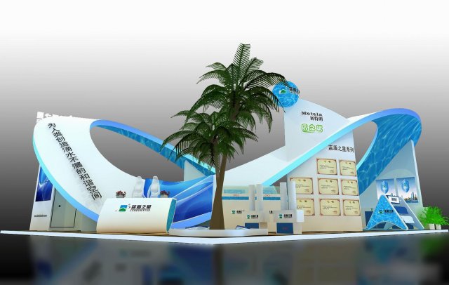 exhibition booth area 12x15 3dmax2009 3D 模型 .c4d .max .obj .3ds .fbx .stl .blend 