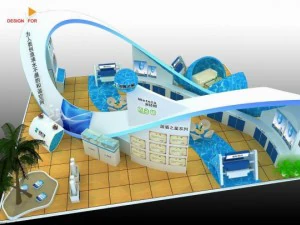exhibition booth area 12x15 3dmax2009 3D Model