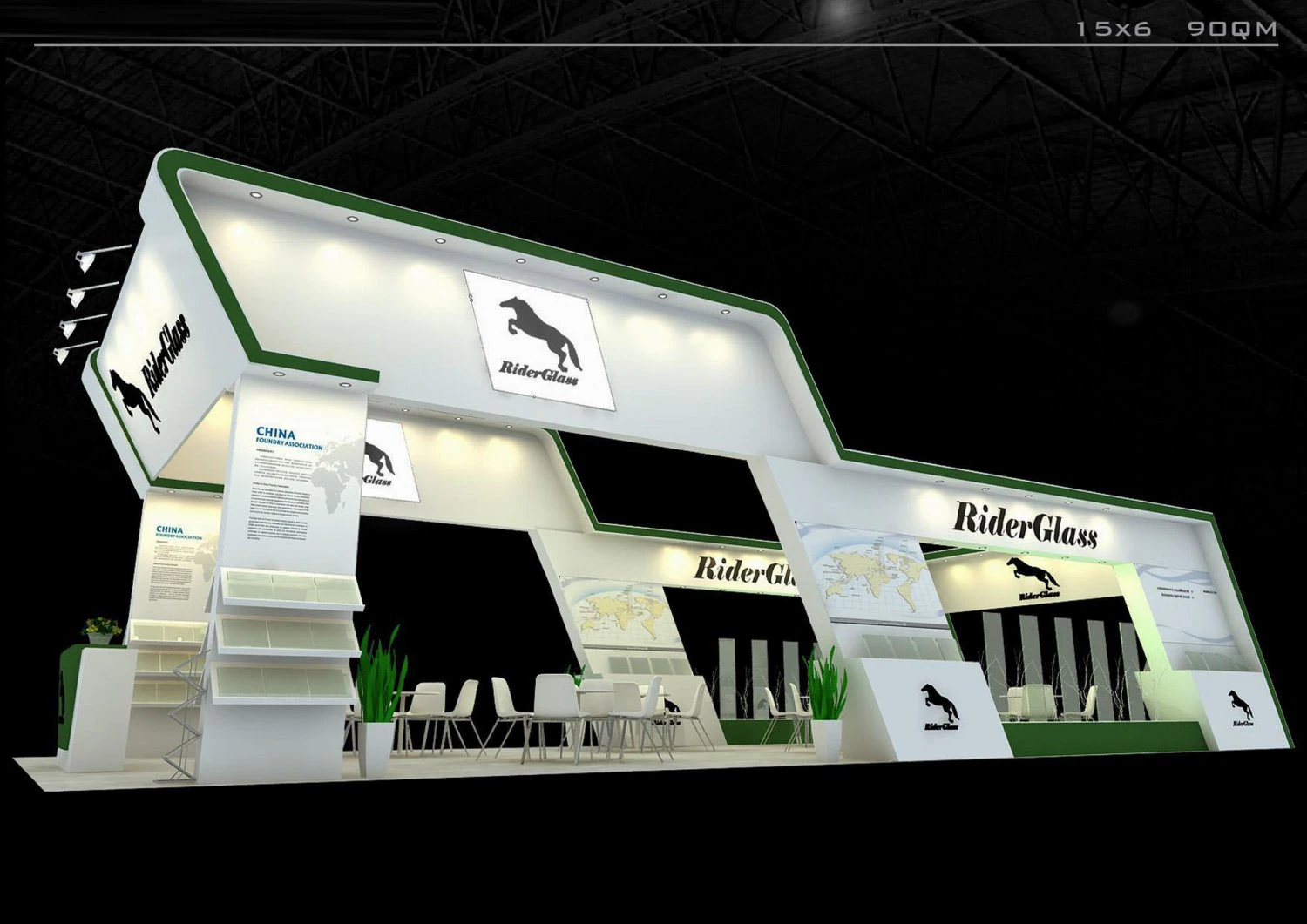 exhibition area 15x6 3dmax2009 3D Model .c4d .max .obj .3ds .fbx .stl .blend