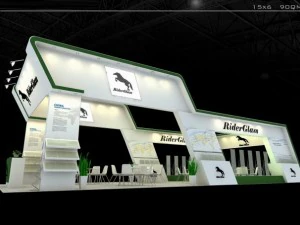 전시 공간 15x6 3dmax2009 3D 모델