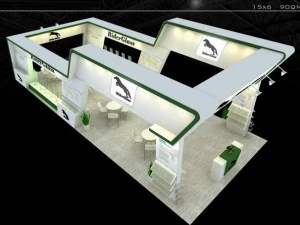 exhibition area 15x6 3dmax2009 3D Model