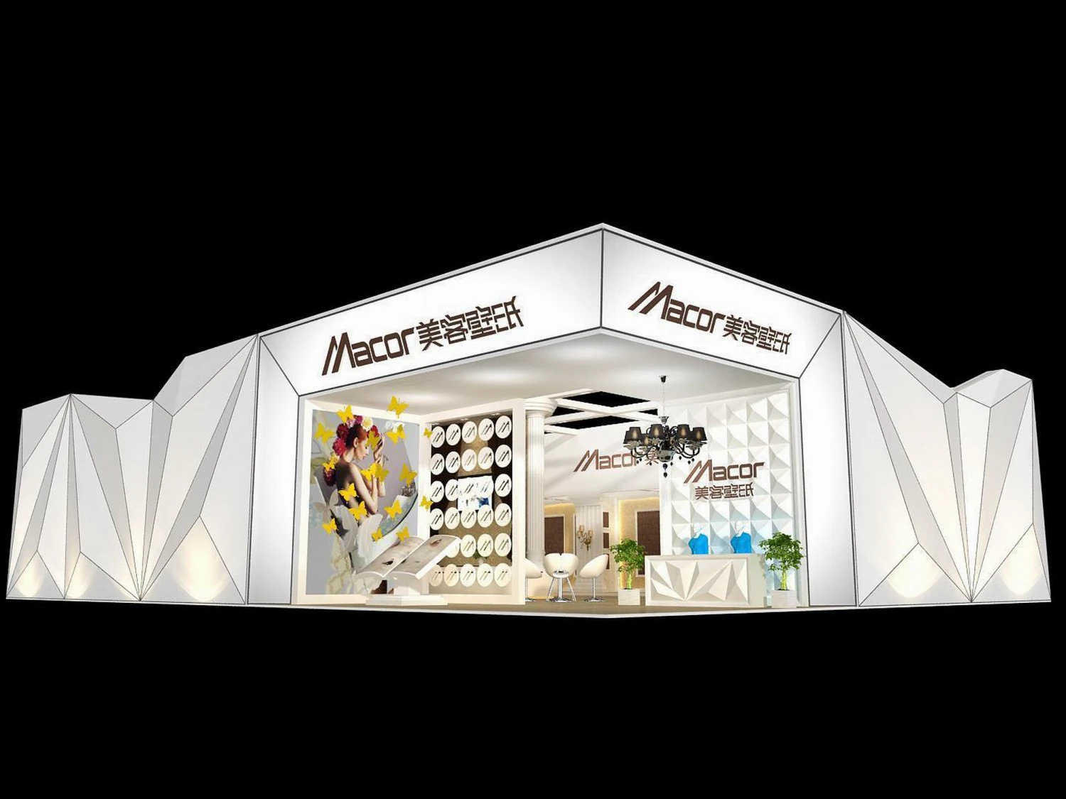 exhibition area 25x18 3dmax2009 3D Model .c4d .max .obj .3ds .fbx .stl .blend