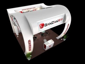 exhibition booth area 6x6 3dmax2009 3D Model