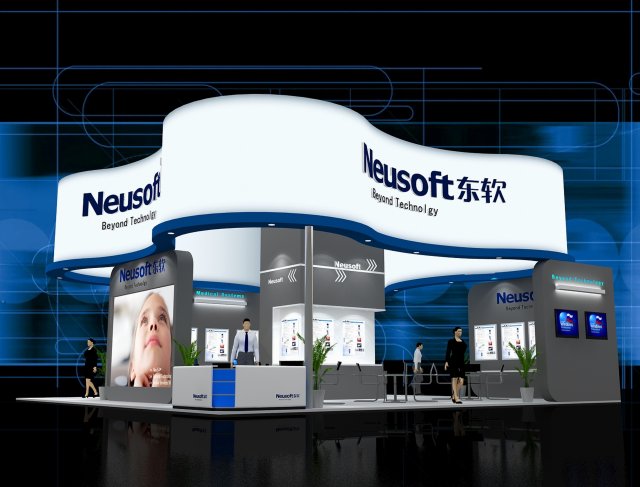 exhibition booth area 9x9 3dmax2009 3D मॉडल .c4d .max .obj .3ds .fbx .stl .blend 