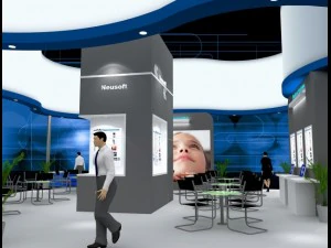exhibition booth area 9x9 3dmax2009 3D Model