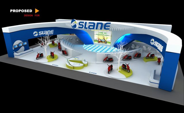 exhibition booth area 30x18 3dmax2009 Model 3D .c4d .max .obj .3ds .fbx .stl .blend