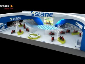 展示ブースエリア 30x18 3dmax2009 3Dモデル