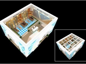 exhibition booth area 9x8 3dmax2009 Modelo 3D