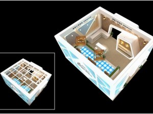 exhibition booth area 9x8 3dmax2009 Modelo 3D