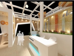 exhibition booth area 9x8 3dmax2009 Modelo 3D