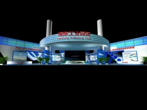 展示ブースエリア 24x40 3dmax2009 3Dモデル