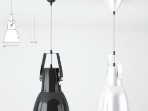 lampu gantung liontin behel btc asli ukuran 2 Model 3D